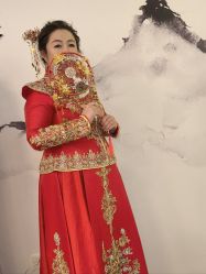 -懿沉香中式嫁衣礼服秀禾服龙凤褂马来褂旗袍总店