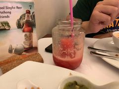 fresh watermelon juice-Thai Pothong Restaurant