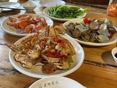 姜葱炒三点蟹-蓝湾碧波·老字号·疍家非遗海上餐厅