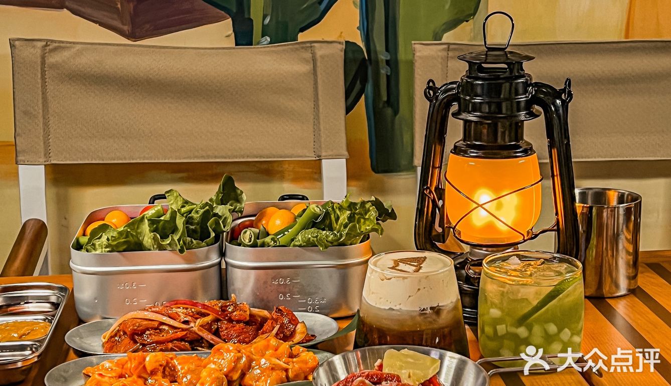 成都首家露营风烤肉⛺️氛围拉满🌟