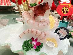 深海老虎斑-海上明月海鲜火锅 鲜切牛肉