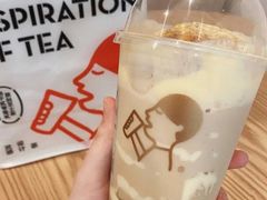 厚烤蛋糕波波牛乳茶-喜茶(北京通州万达店)