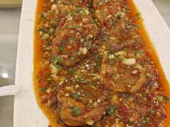 鱼香茄饼-月圆霖特色农家乐