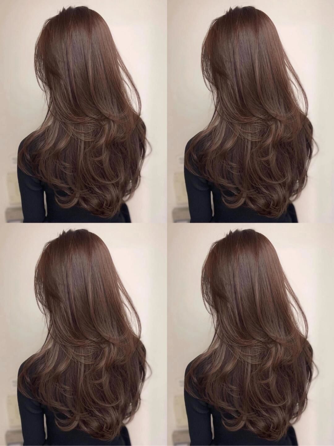 背影杀造型烫  摩卡棕
越来越多的人喜欢简约大方的发型风格
这