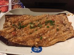 蒜蓉肉沫茄子-路边摊小炉子烧烤