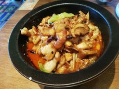 黑松茸牛肝菌焖牛蛙-云海肴·汽锅鸡·云南菜(天山百盛优客店)