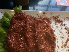 孜然麻辣嫩牛肉-宽板凳老灶火锅(簋街店)