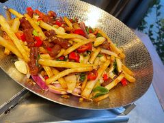 广式香肠炒花生芽-稻园谷庄鱼头泡饭·锅气小炒(兴业路店)