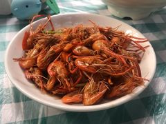 油爆河虾-欣怡茶庄·始于1999(梅家坞店)