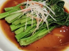 油淋菜心-船梆煮•蒸汽海鲜·炉火烤肉(五四广场店)