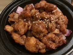 蒜香蜜汁排骨-绿茶餐厅(广州天河城店)