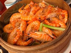 笼仔蒸花竹虾-香港祥正飯店·正宗灣仔50年海鲜老字号