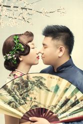 水墨工笔画-巴黎婚纱摄影工作室