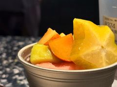 手炒岭南甘草四果炒冰-喜茶(深圳万象城黑金店)