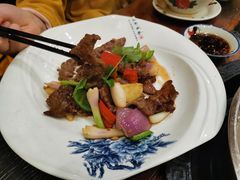 姜葱爆炒黄牛肉-阿多私房菜(顺德店)