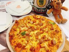 奥尔良脆香鸡比萨(9英寸)-牛男手造比萨(百盛店)