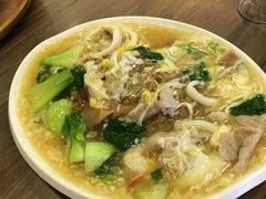 滑蛋炒河粉-五星海南鸡饭餐馆(东海岸路店)