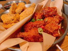 炸鸡翅一半一半-富乐满韩国正宗炸鸡韩国料理(虹泉路店)