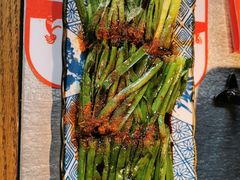 烤韭菜-探鱼·鲜青椒爽麻烤鱼(天河优托邦店)