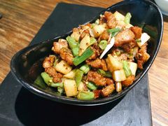 藕丁四季豆猪脆骨-铁道茶苑.色稷餐厅(莲花南路店)