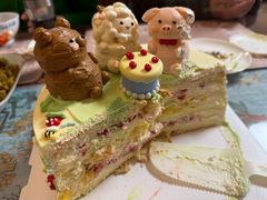 -咖咖熊蛋糕定制·英国蓝风车动物性淡奶油