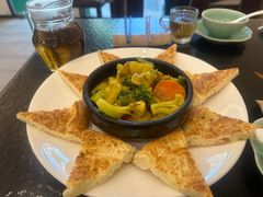 咖喱时蔬配烤馕饼-五观堂素食(新华路店)