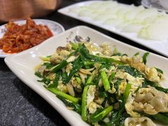 韭黄炒蛋-朴小妹人参鸡汤火锅(长白山万达店)