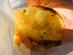 -小红车炸蛋葱油饼
