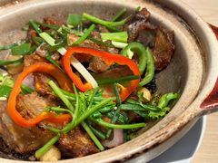 啫啫三文鱼头煲-避风塘(宝山万达店)