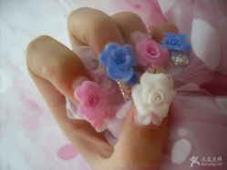 立体雕花新娘甲-浪漫美甲美睫