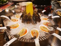 虾刺身-尚竹阁冬瓜盅·18年地标美食(平洲店)