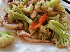 菜花炒鱿鱼须-御满江海鲜酒家(洛溪新城店)