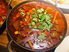 仔姜鲜锅嫩鸭血-不曾在把把烧•烧烤(莲坂磐基店)