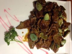 腊八蒜熘肝尖-院落创意菜