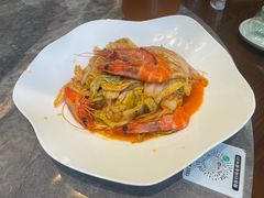 大虾烧白菜-1937青岛老味道·海肠捞饭·青岛菜(大鲍岛栈桥店)