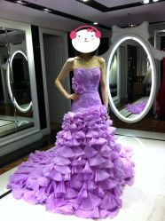 第二套紫色敬酒服-韩国天使嫁衣婚纱礼服馆(上海旗舰店)