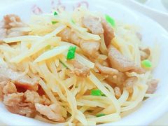 土豆丝清炒肉丝盖码饭-百年德园(侯家塘店)