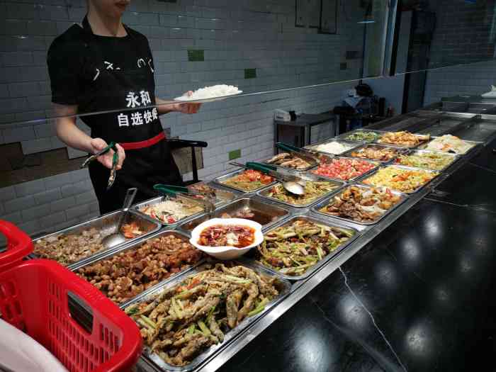 永和自选快餐(岗厦店)-"最近特别爱吃快餐品种多 速度快又可以自.