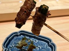 雪花牛卷秋葵-一豚轩·烧鸟·豚骨拉面(五四路店)