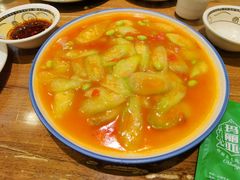 番茄丝瓜烩毛豆-清真·玛丽亚新疆菜主题餐厅(浙江中路店)