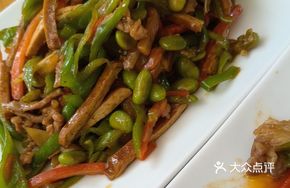Green Pepper, Tofu, Pickled Vegetable and Pork Slices
