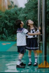 -海岸风光儿童摄影