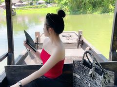 -摇橹船上船码头
