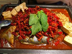重庆豆花烤鱼-探鱼·鲜青椒爽麻烤鱼(天河优托邦店)