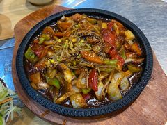 辣炒鱿鱼-许妈妈餐厅烤肉烧烤家常菜(明润广场店)