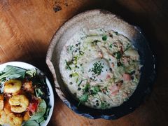 烟熏三文鱼烩饭-植物园哈利亚餐厅