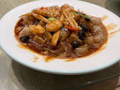 渔村三鲜焖子-小船渔村•大连菜•大连焖鱼(黄河路店)
