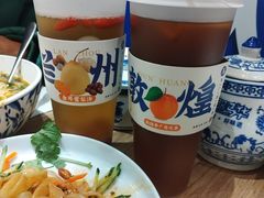 敦煌李广杏皮茶-西部马华清真兰州牛肉面·烧烤夜市(三里河店)