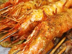 烤鲜虾-宝记烧烤·碳锅羊肉·羊蝎子火锅·夜食社(文体路创始店)