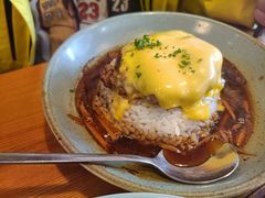 芝士牛肉汉堡咖喱饭-红小满休闲餐厅(十全街店)
